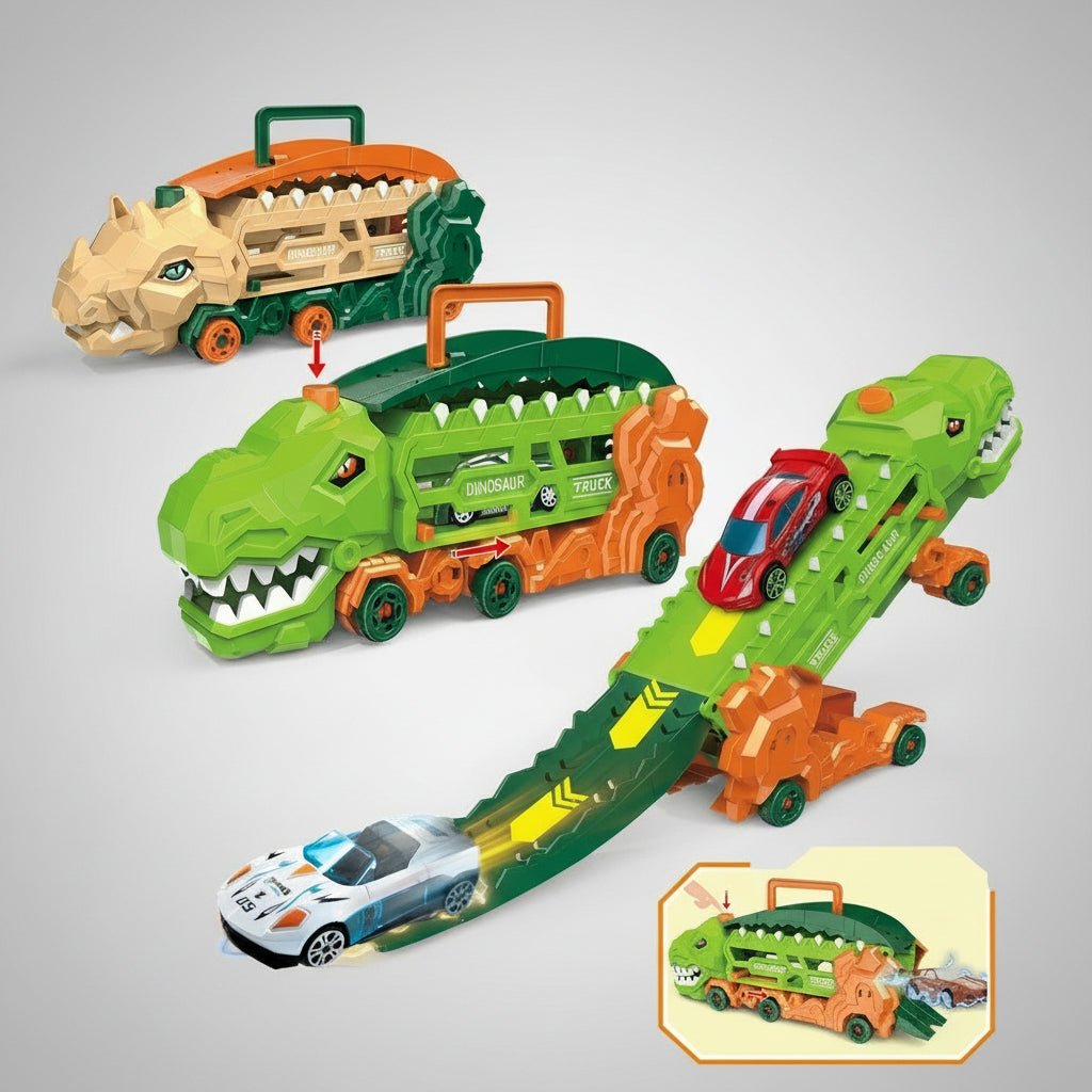 Turbo Dino Ramp Transporter Playset With Mini Cars
