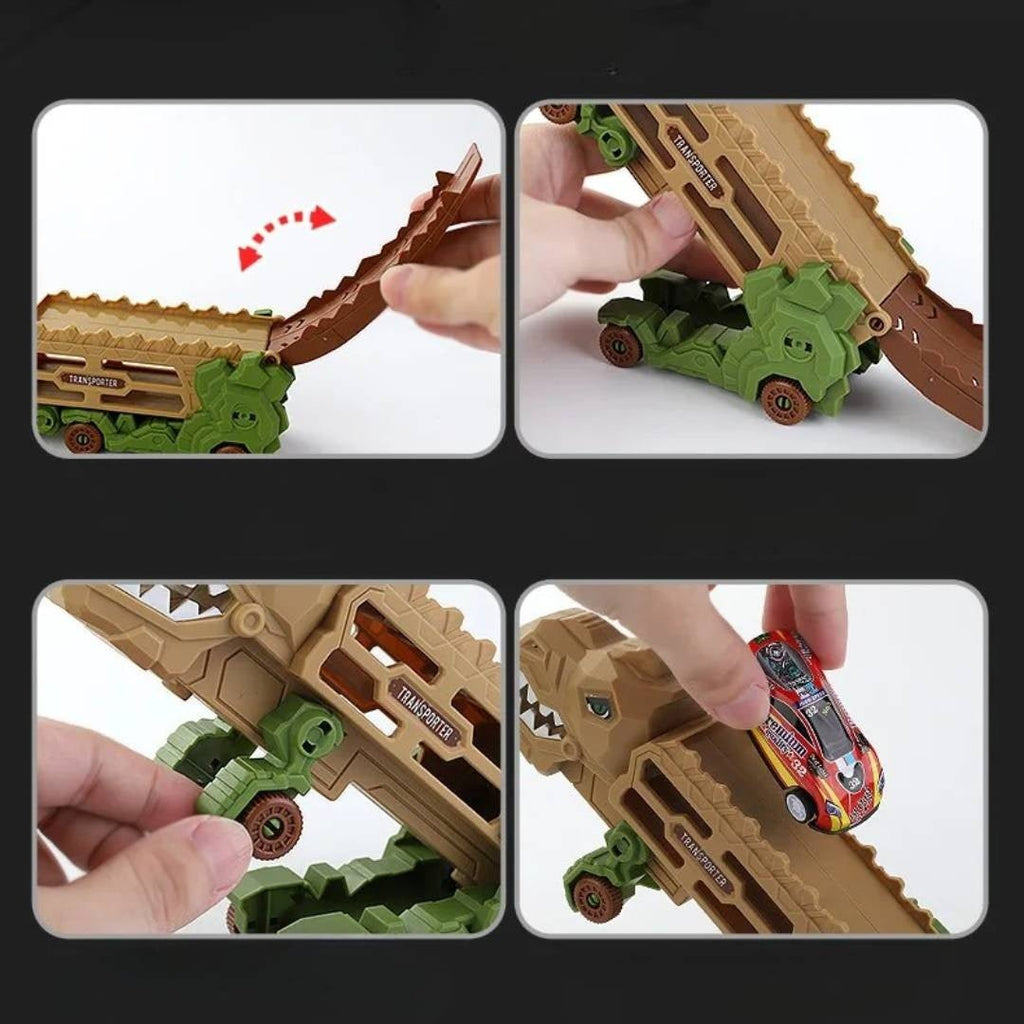 Turbo Dino Ramp Transporter Playset With Mini Cars