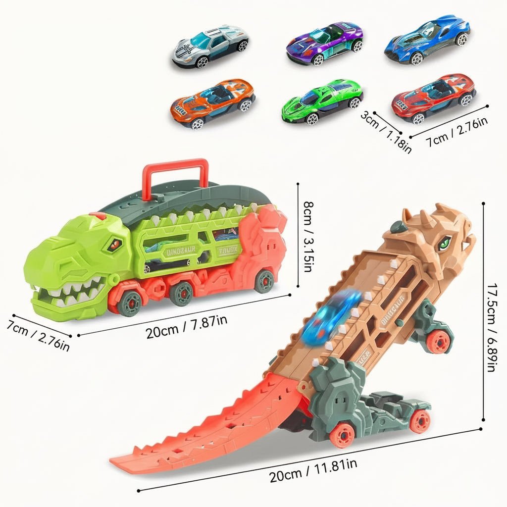 Turbo Dino Ramp Transporter Playset With Mini Cars