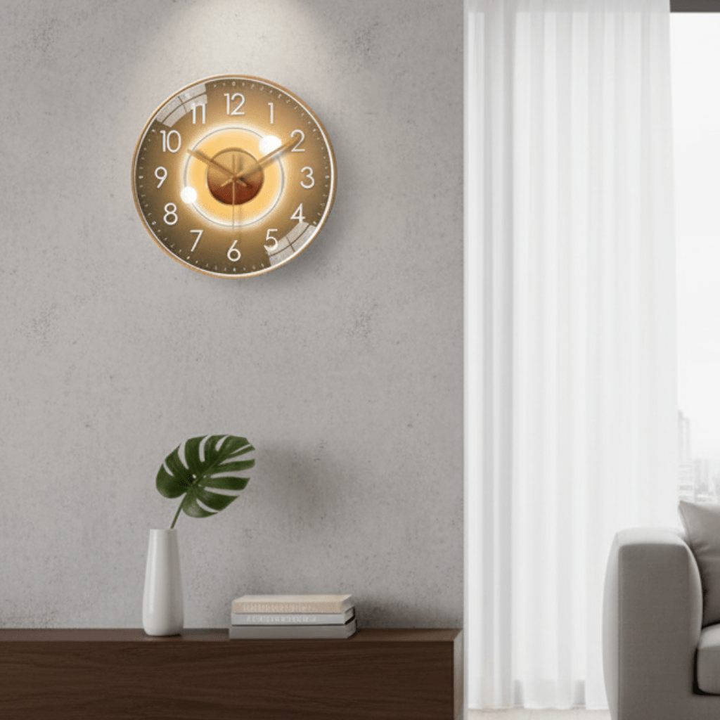 CalmTime tichý nástěnný hodiny s minimalistickým ciferníkem a elegantním povrchem