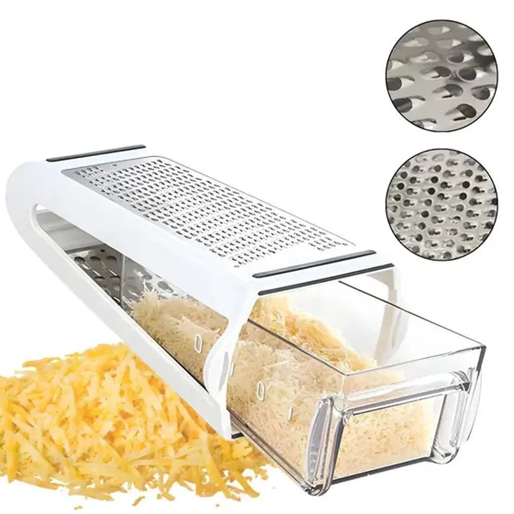 GrateMate Pro Double Sided Stainless Steel Grater For Effortless Kitchen Prep