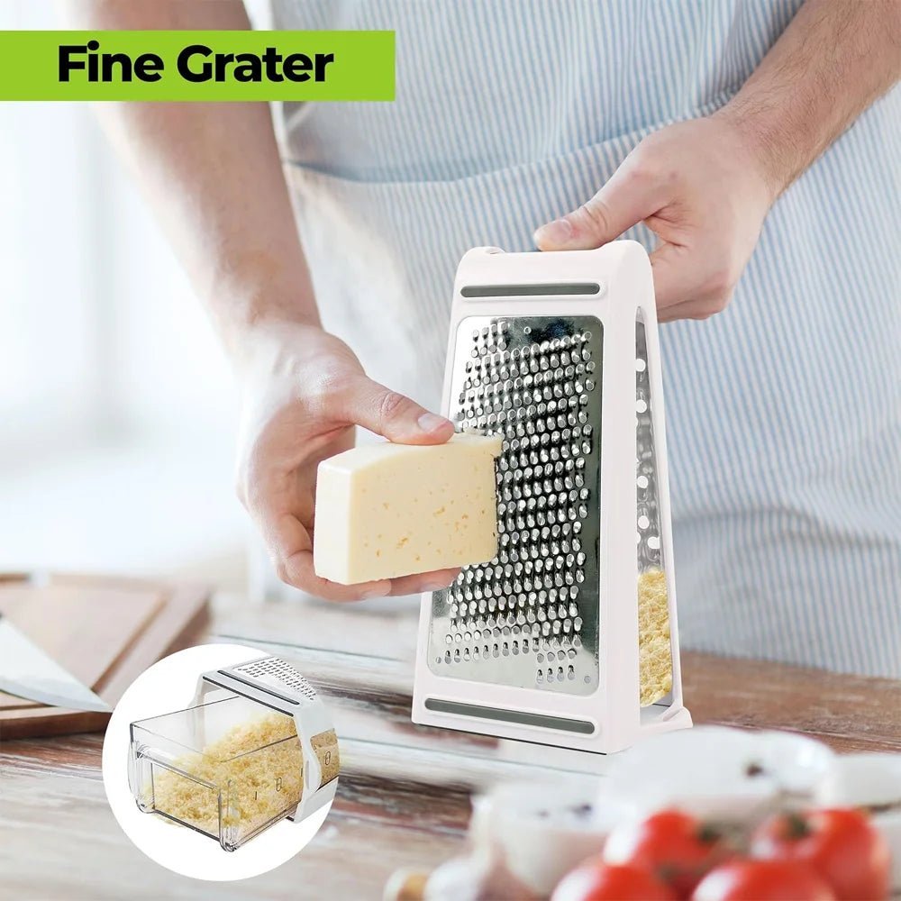GrateMate Pro Double Sided Stainless Steel Grater For Effortless Kitchen Prep