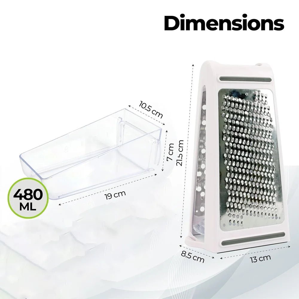 GrateMate Pro Double Sided Stainless Steel Grater For Effortless Kitchen Prep