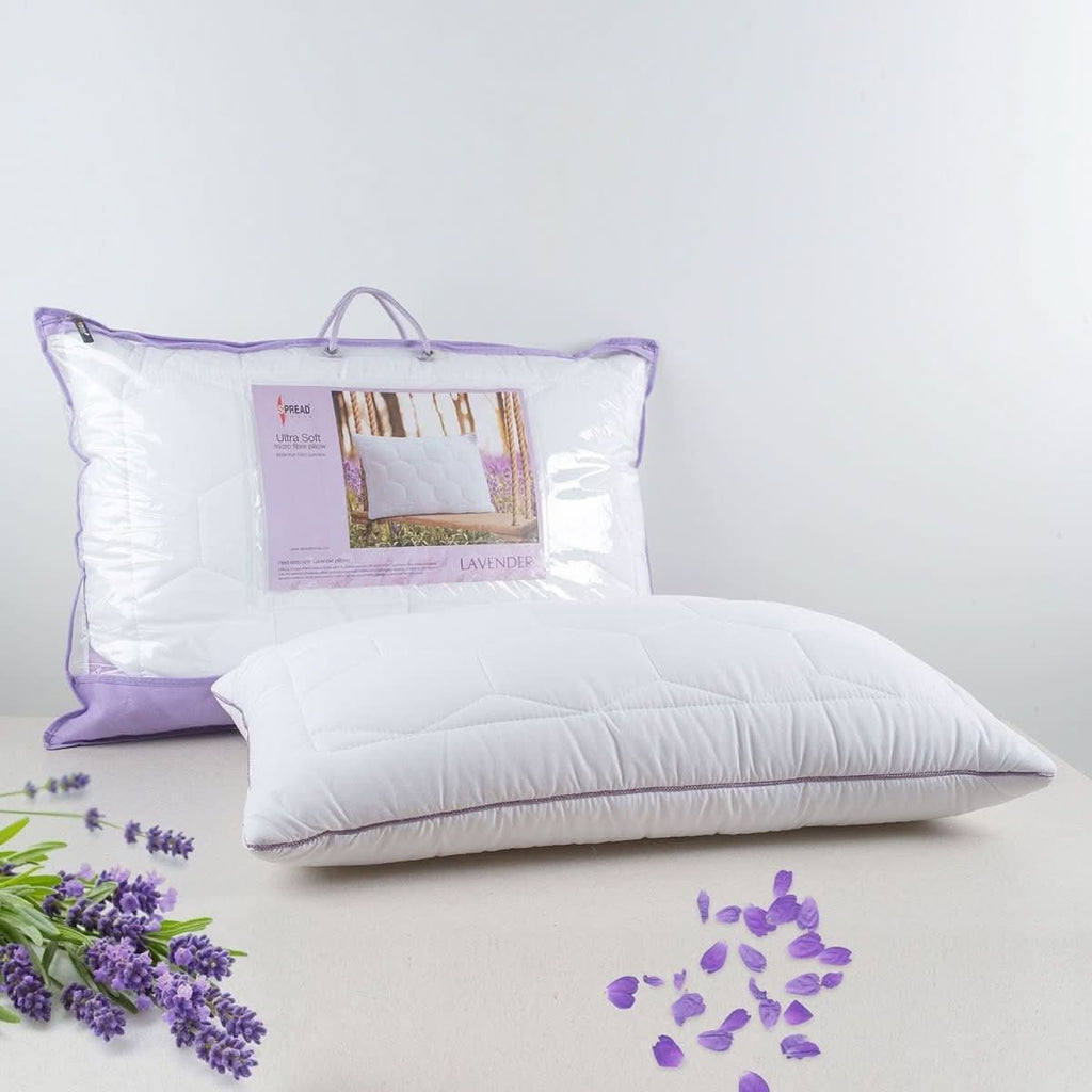 AuroraEase Serenity Pillow Hypoallergenic Antibacterial With Lavender Scent Soft