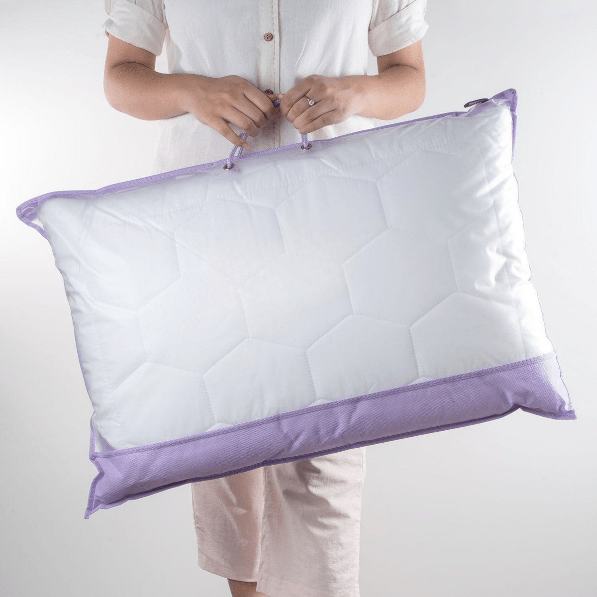 AuroraEase Serenity Pillow Hypoallergenic Antibacterial With Lavender Scent Soft