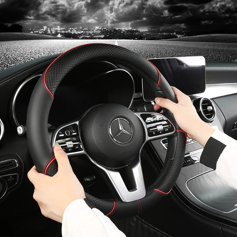 Luxor prémiový kožený potah na volant s diamantovým vzorem pro všechna vozidla