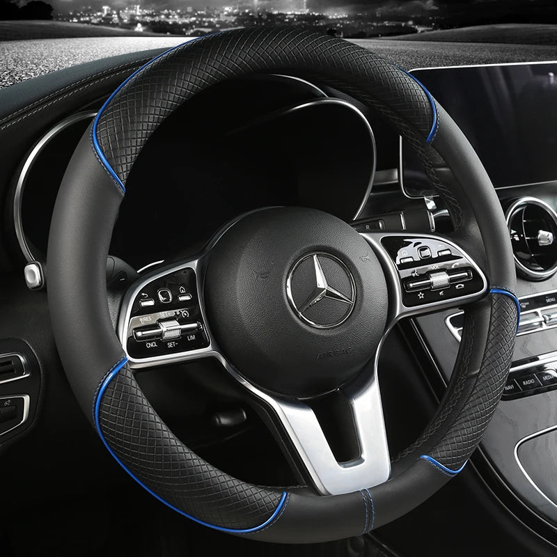 Luxor prémiový kožený potah na volant s diamantovým vzorem pro všechna vozidla