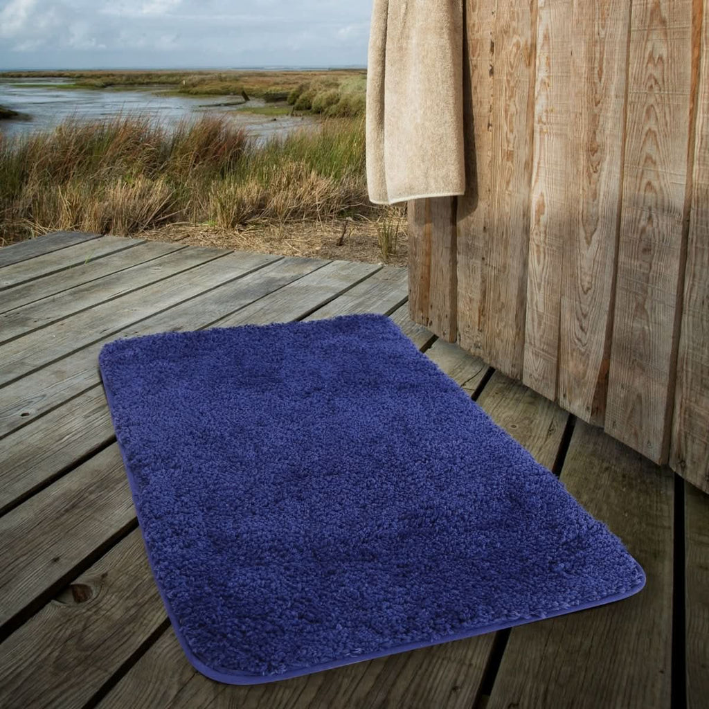 Nordra Bath Mat Soft Microfiber Bath Rug Quick Drying Non Slip Scandinavian Style