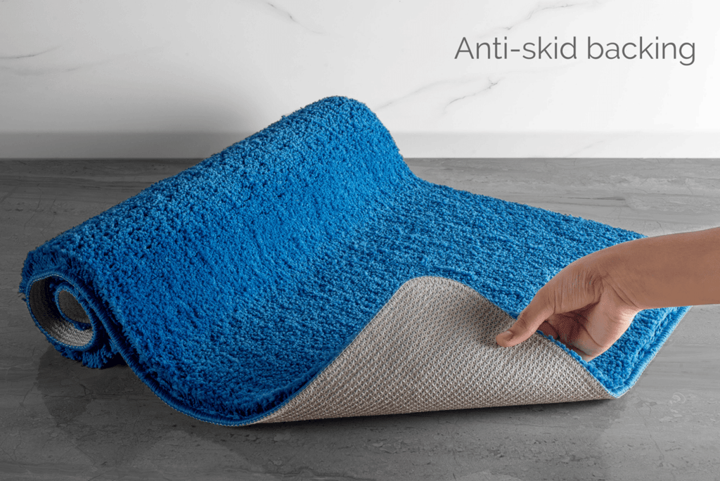 Nordra Bath Mat Soft Microfiber Bath Rug Quick Drying Non Slip Scandinavian Style