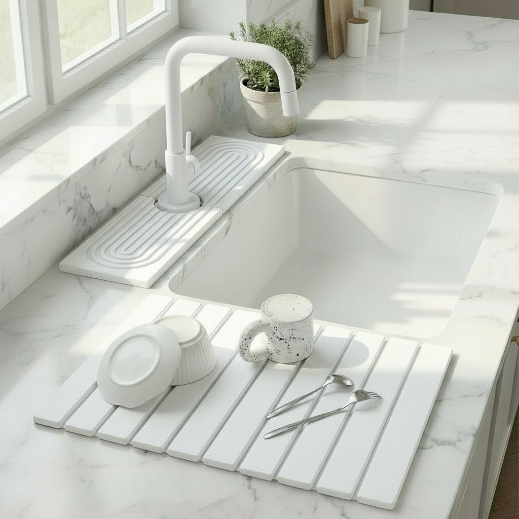 Stone Matte Drying Mat With Instant Drying For Organized Dishwashing Areas