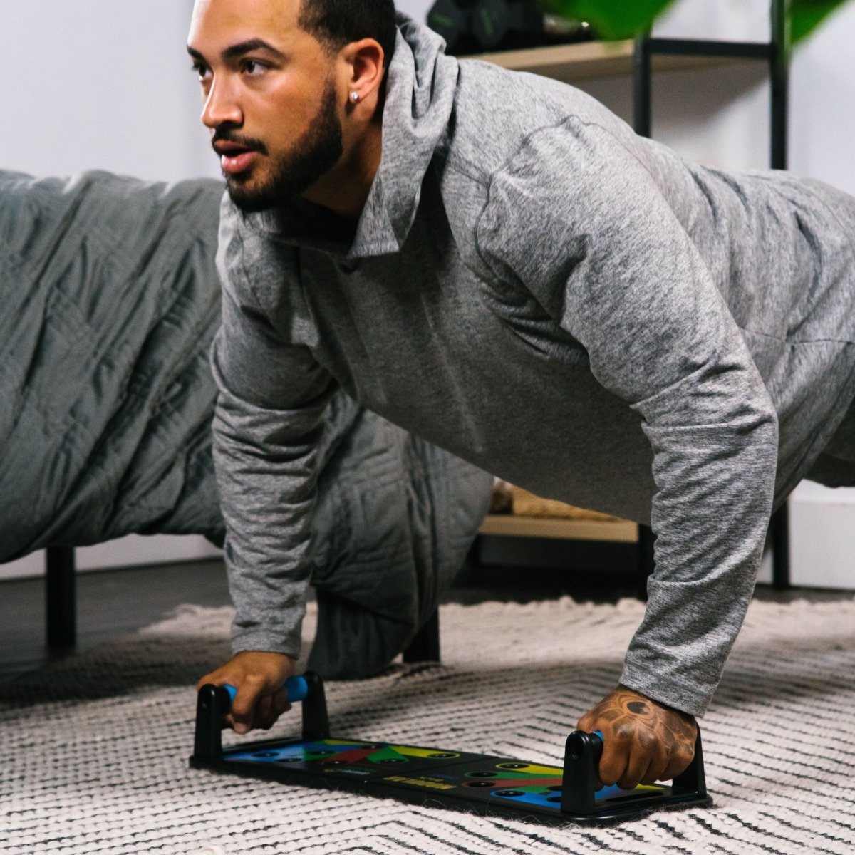AeroPush Pro Ergonomic Push-Up Machine for Targeted Upper Body Training