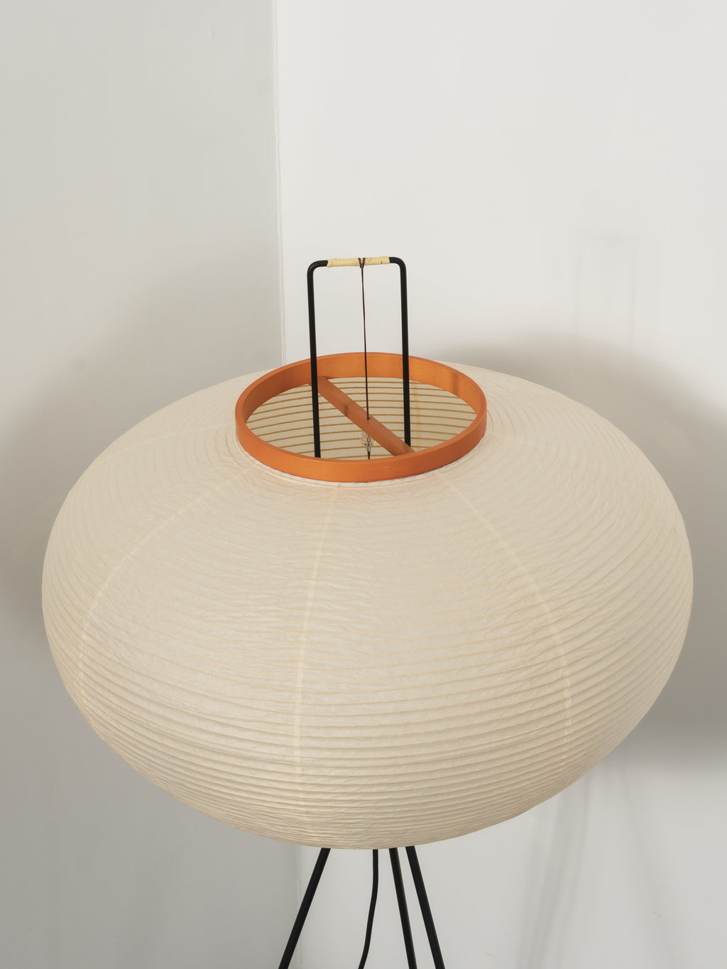 Akari Mulberry papir gulvlampe i metal, japansk stil til stuer