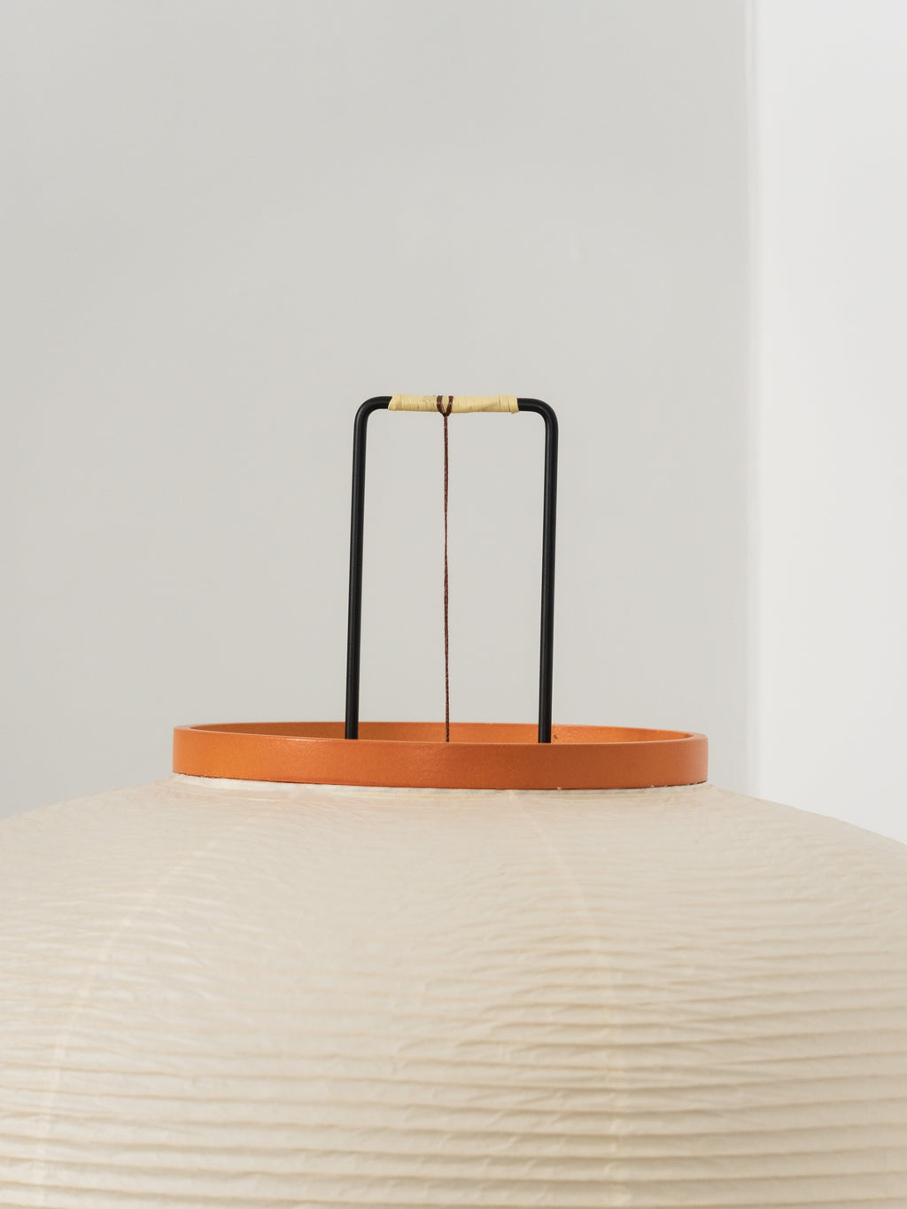 Akari Mulberry papir gulvlampe i metal, japansk stil til stuer