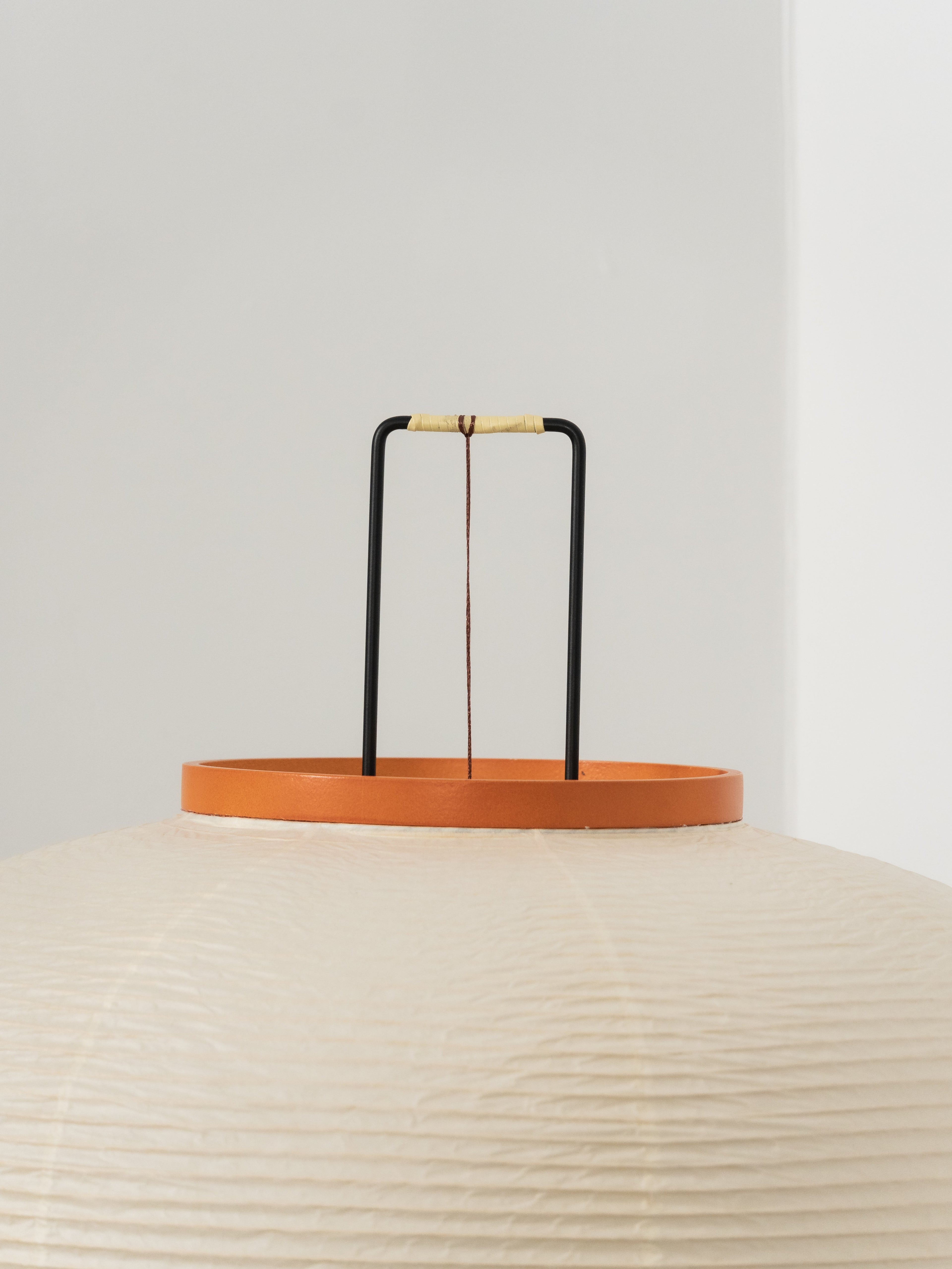 Akari Mulberry papir gulvlampe i metal, japansk stil til stuer