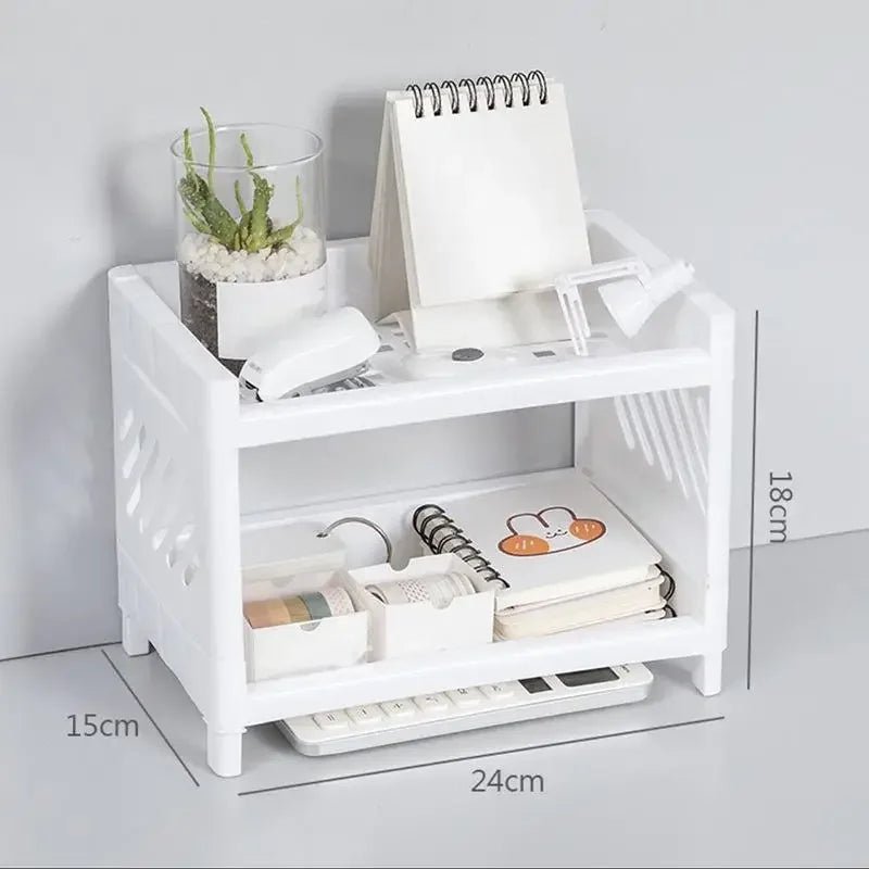NovaShelf Duo Double Storage Shelf For Kitchen, Bathroom And Desk