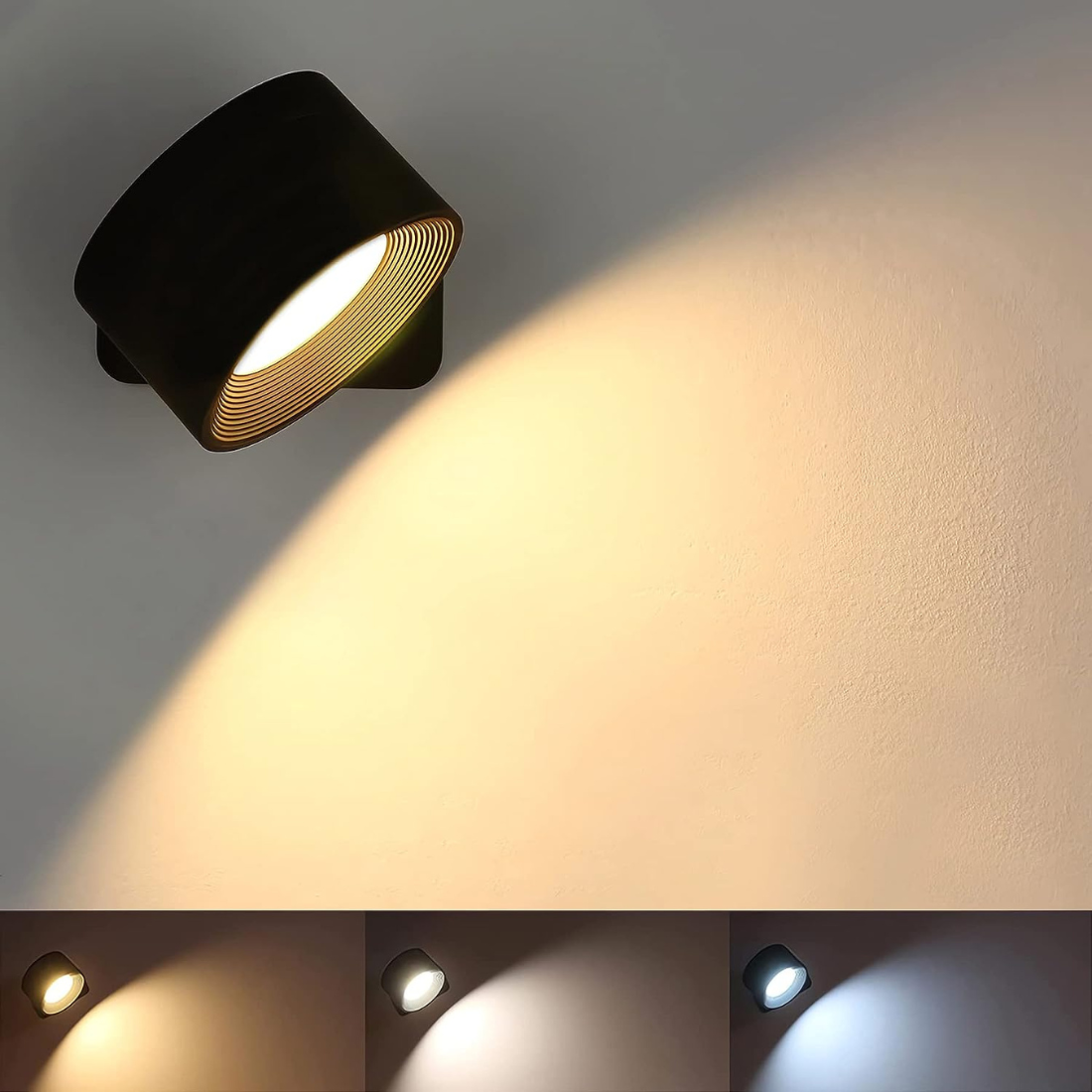 NovaLumen 360° bezdrátová nástěnná lampa s dobíjením