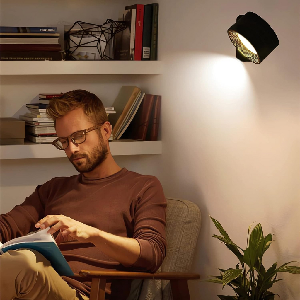 NovaLumen 360° bezdrátová nástěnná lampa s dobíjením