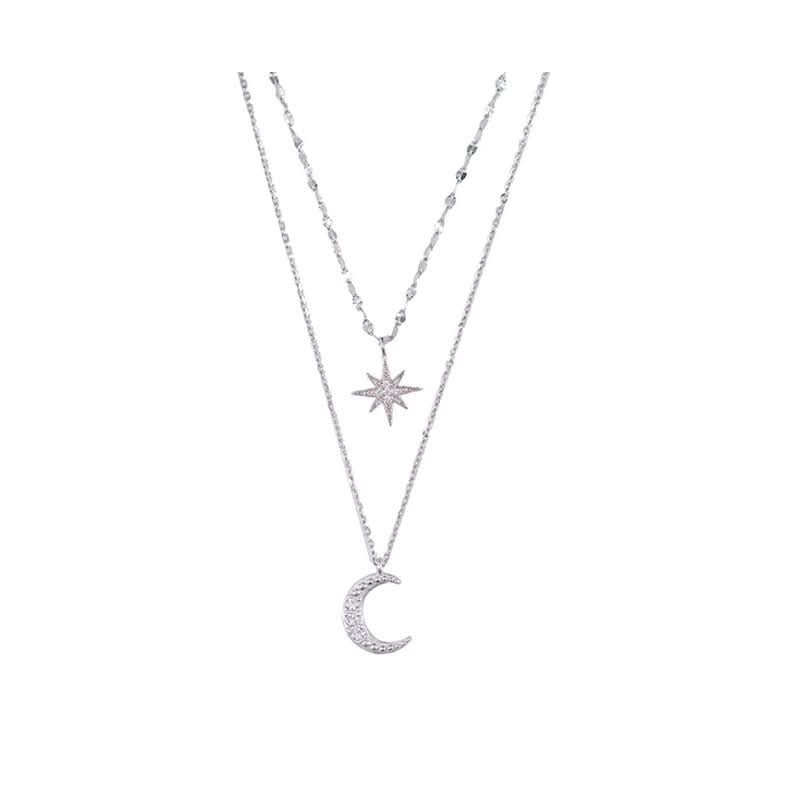 Luma Moon Necklace With Double Moon Design For Elegance And Romance
