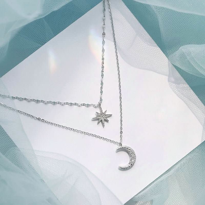 Luma Moon Necklace With Double Moon Design For Elegance And Romance