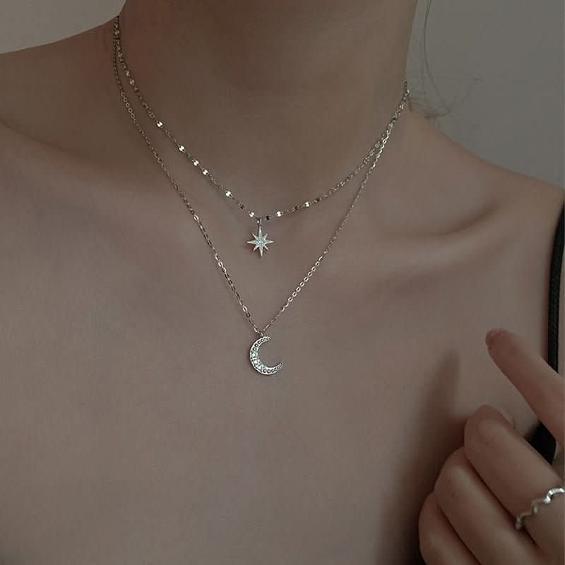 Luma Moon Necklace With Double Moon Design For Elegance And Romance