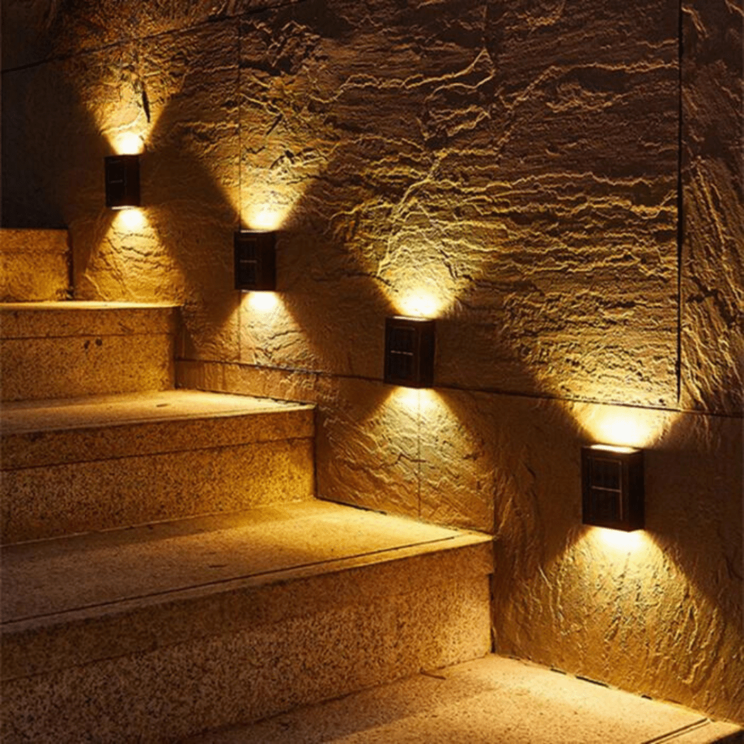 NovaLeaf Wireless LED Solar Lights With Twilight Sensor And Weatherproof Design