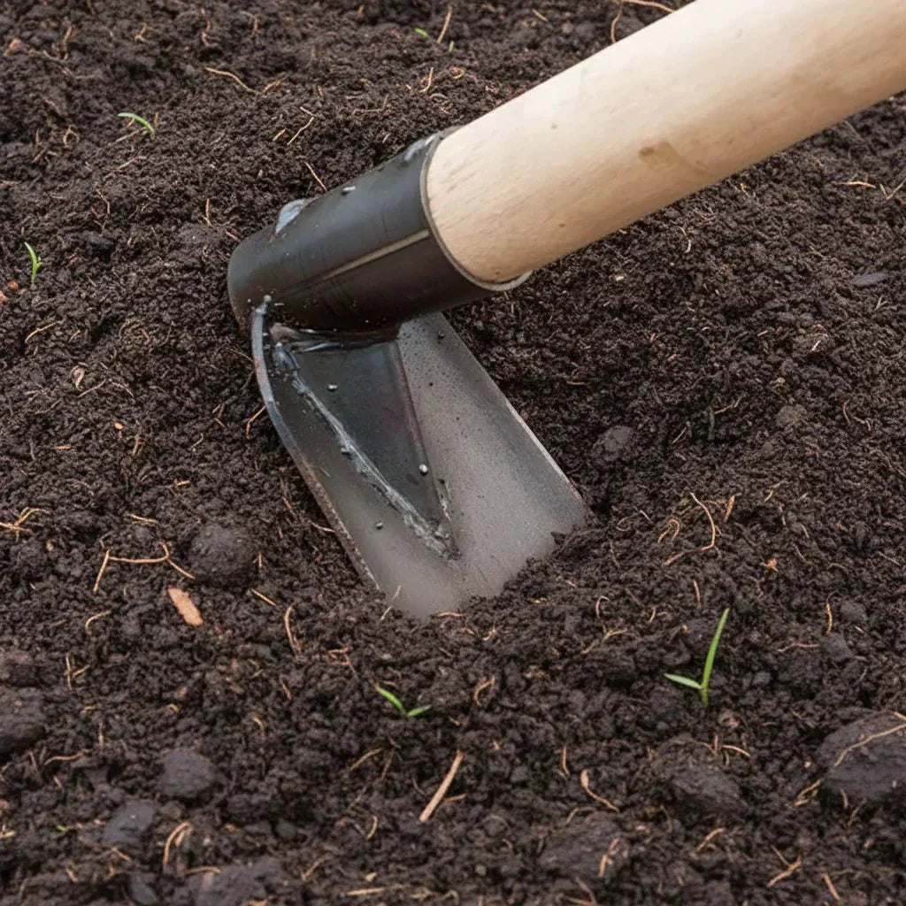 TerraForge Steel Garden Hoe For Weeding And Digging