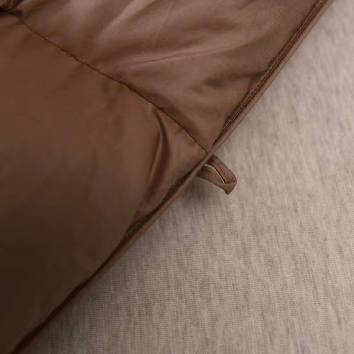 Liora Brown Comforter With Goose Down For Lightweight Luxury