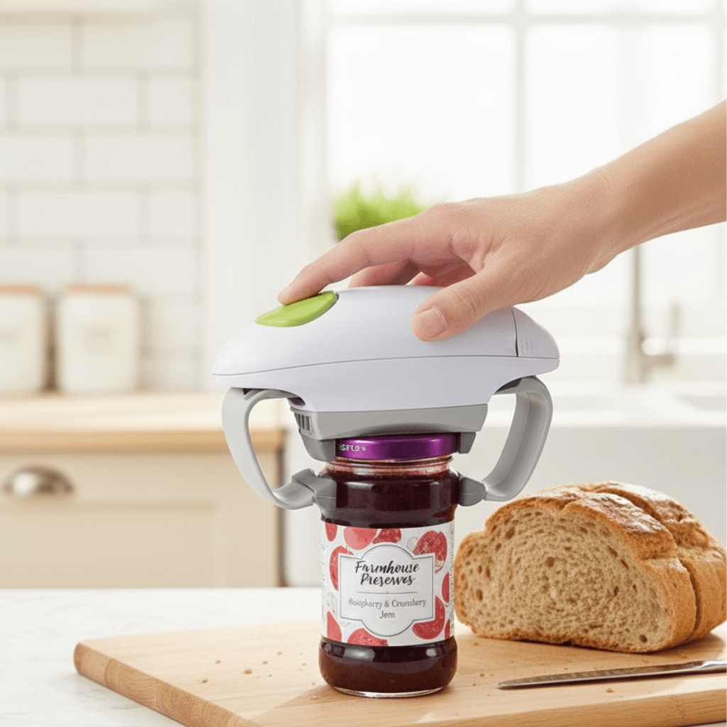 GripEase Compact Ergonomic Effortless Electric Glass Opener For Bottles