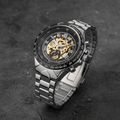 Aurora Luxe Mechanical Watch With Golden Shine Design