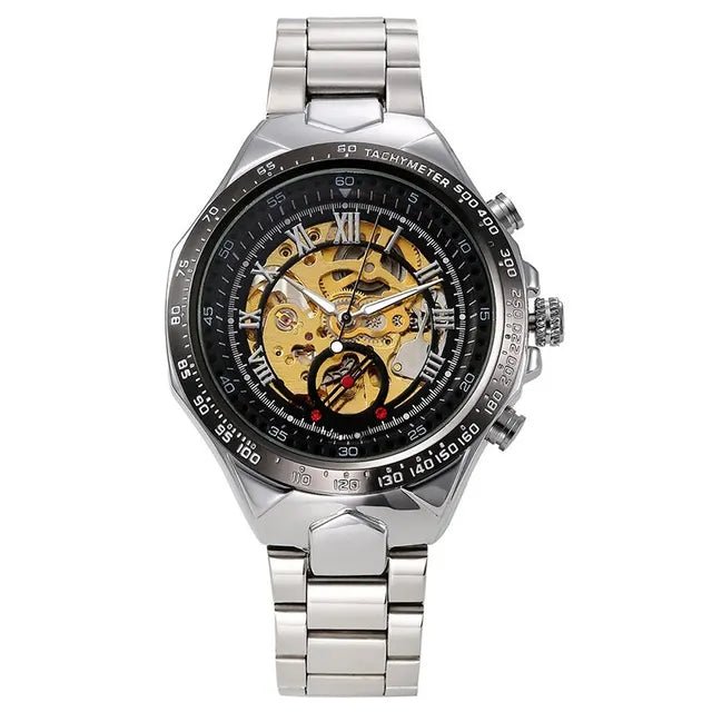 Aurora Luxe Mechanical Watch With Golden Shine Design