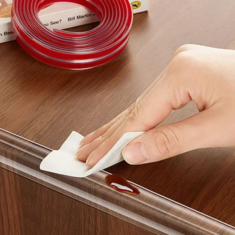 Bande de Sécurité PVC ClearGuard Pour Bords et Coins de Meubles