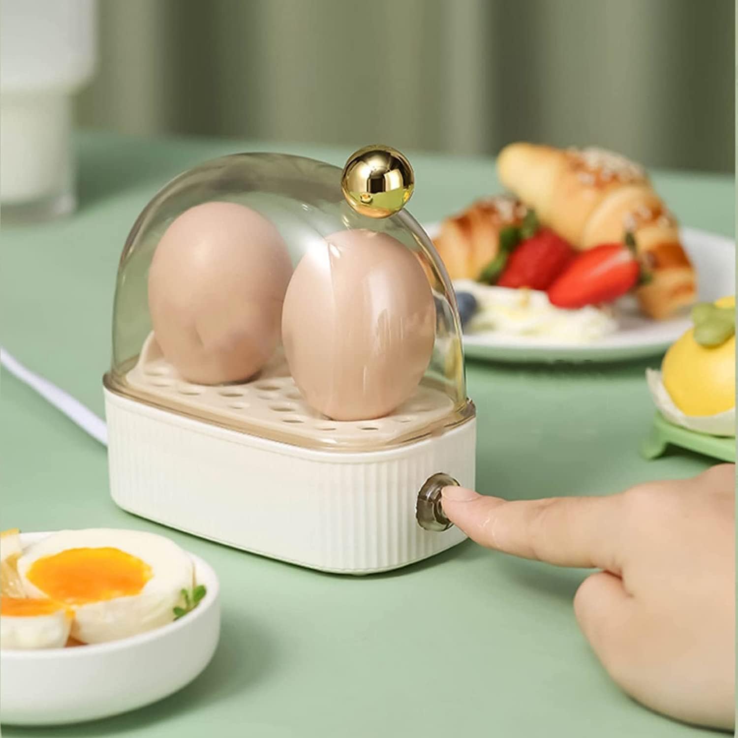 EggEase Electric Egg Cooker And Poacher With Three Heat Settings
