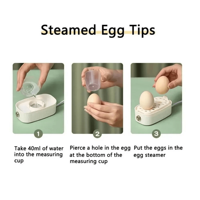 EggEase Electric Egg Cooker And Poacher With Three Heat Settings