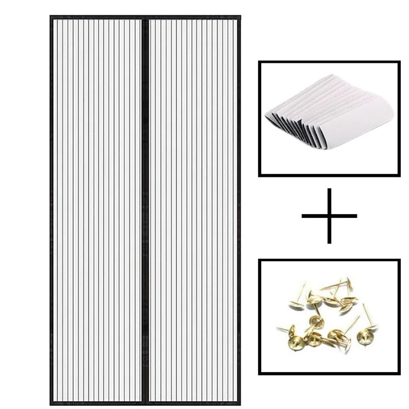 LaceBreeze Magnetic Door Curtain In Soft Gauze With Embroidery