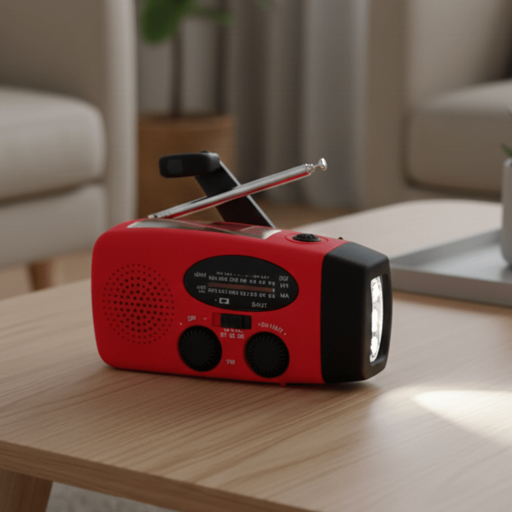 HarborGuard Radio di Emergenza Tutto-in-Uno con Lampada LED, Dinamo e Aggiornamenti Meteo