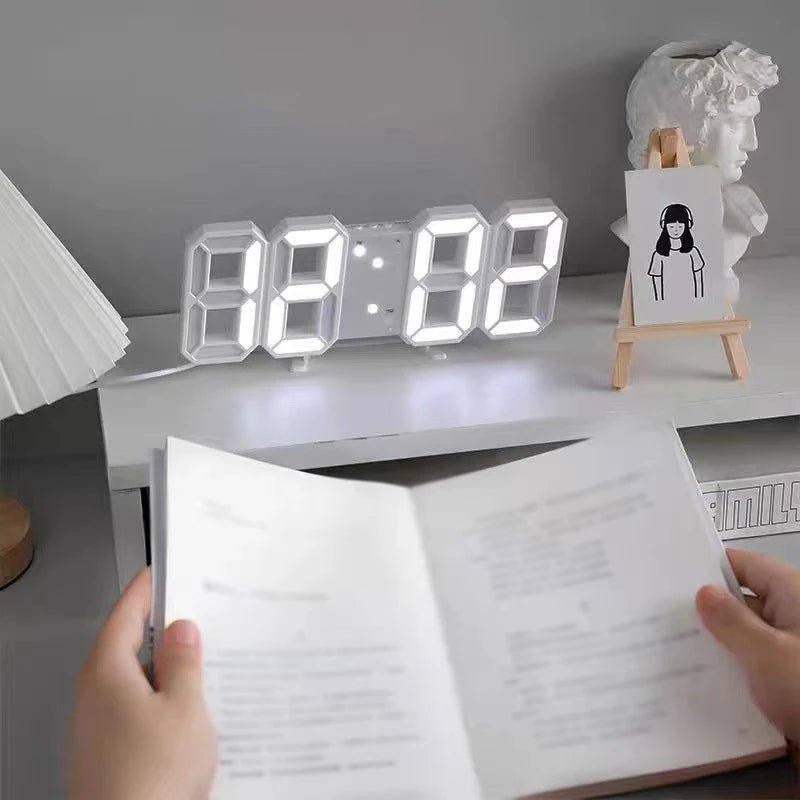 NovaTime 3D Light Digital Clock With Voice Control And Silent Alarm