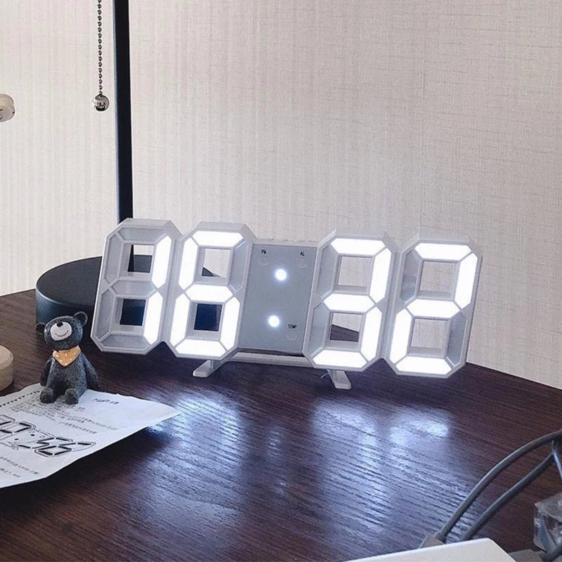 NovaTime 3D Light Digital Clock With Voice Control And Silent Alarm