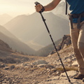 Bâtons de Trekking AeroTrek en Alliage d'Aluminium Réglables avec Poignée Ergonomique