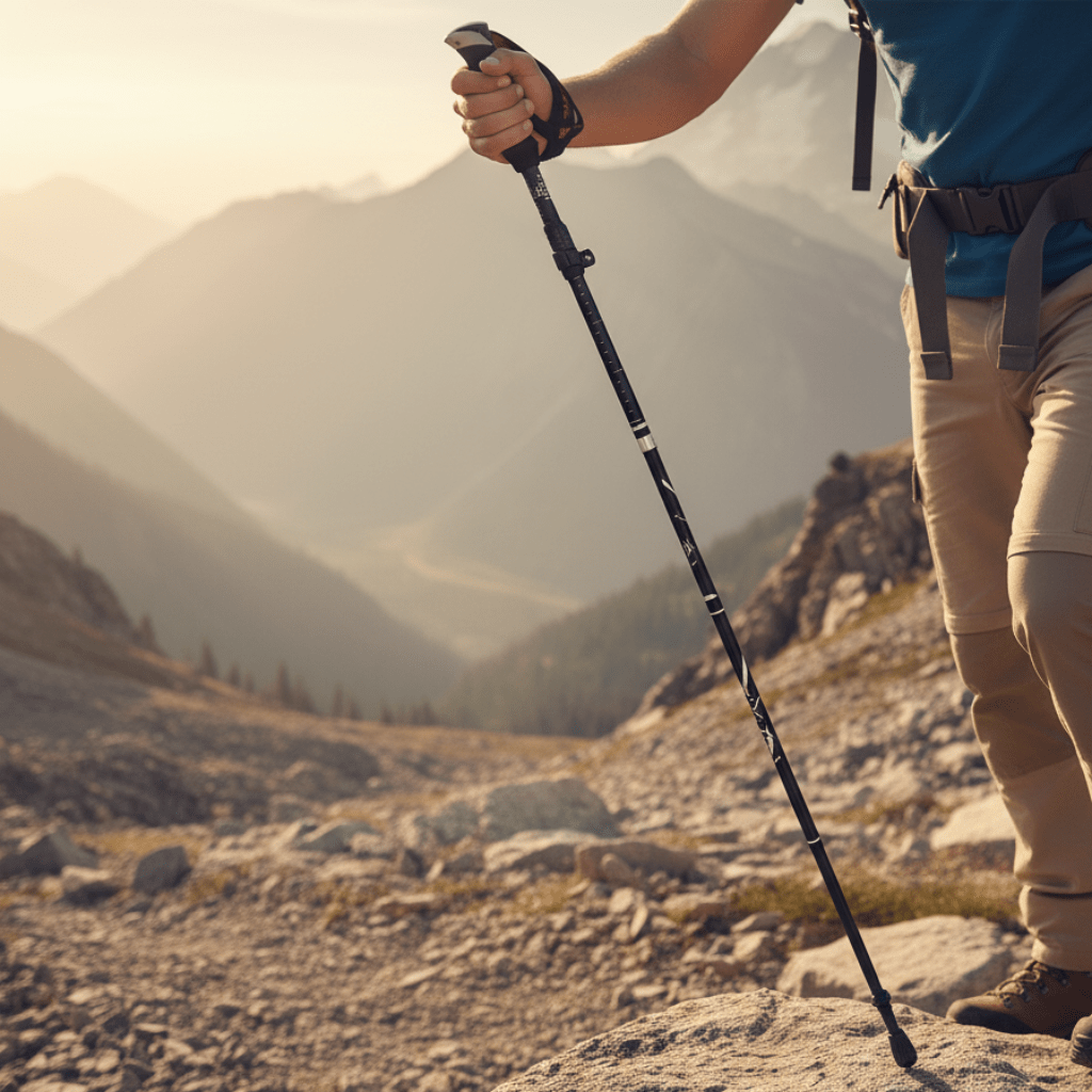 Bâtons de Trekking AeroTrek en Alliage d'Aluminium Réglables avec Poignée Ergonomique