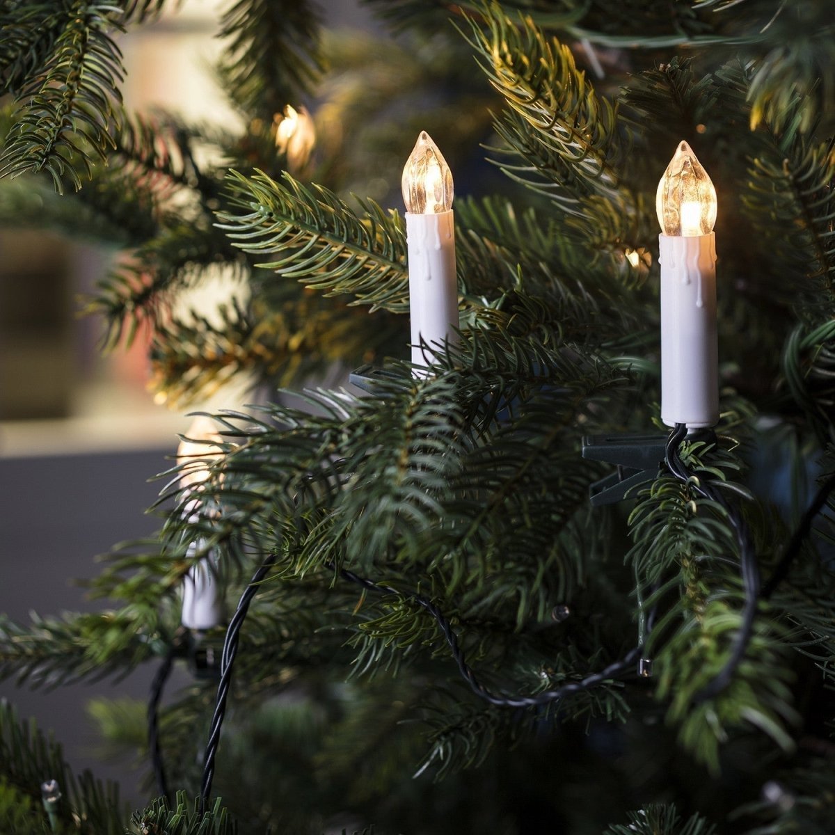 LumaFlare Flammenlose Weihnachtskerzen-Set mit sanftem LED-Leuchten