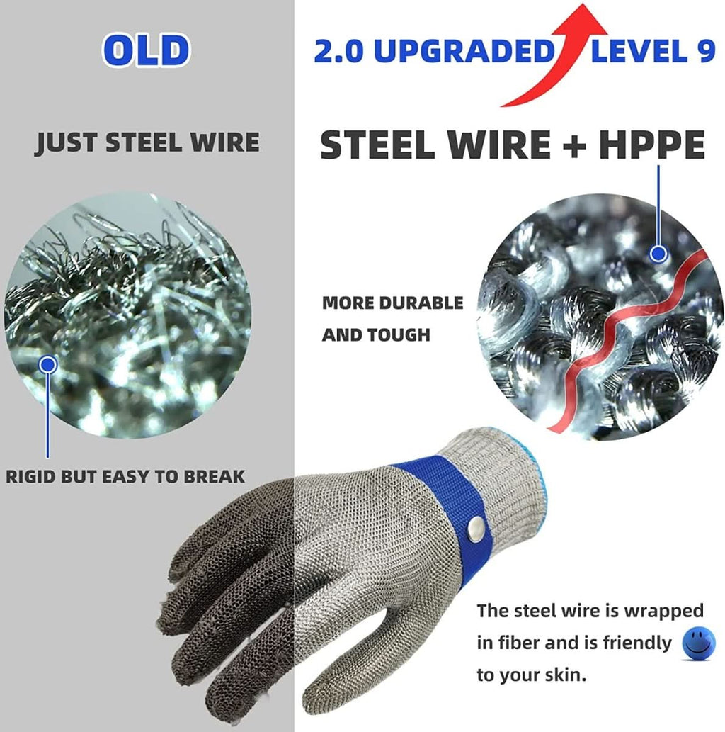 NexaGuard Pro Stainless Steel Safety Gloves With Maximum Cut Resistance