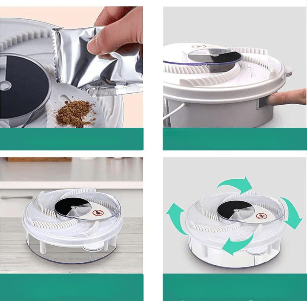 AeroGuard Quiet Eco-Friendly Fly Catcher For Kitchen, Living Room, Garden