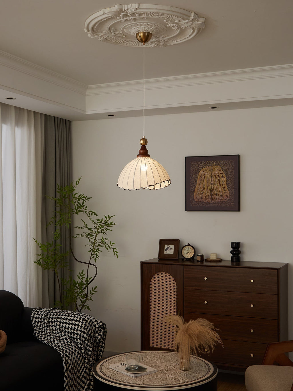 Nova Moderne Stoff-Pendelleuchte für Esszimmerdekoration