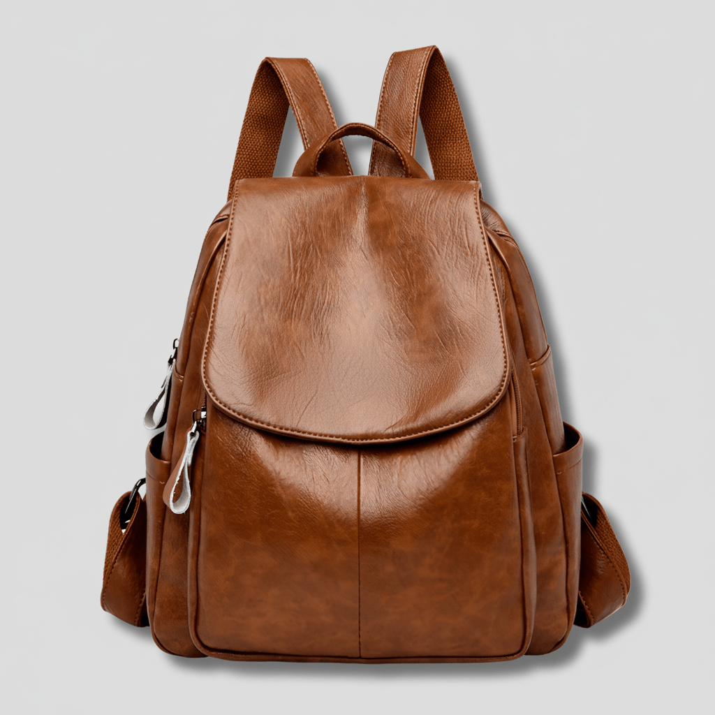 Diebstahlsichere Leder-Rucksack für Damen – stilvoll, organisiert und sicher