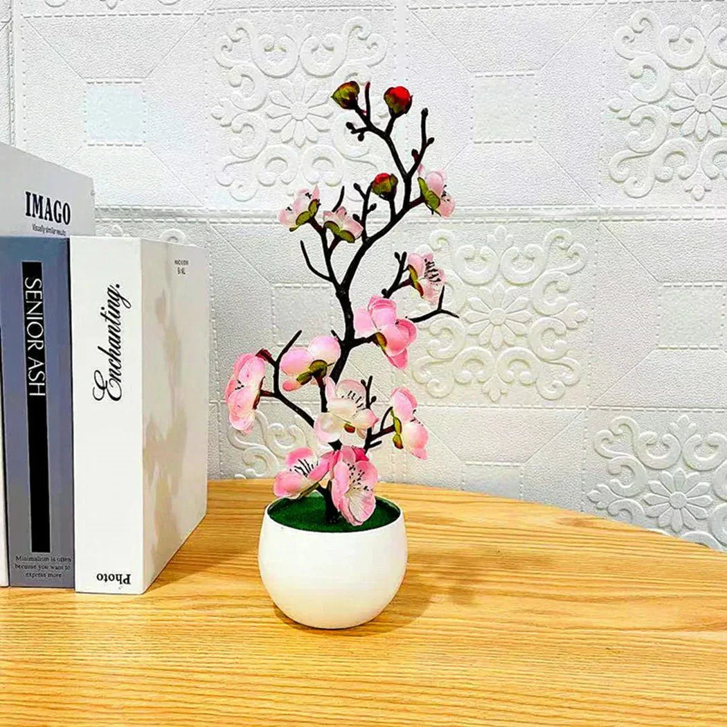 HearthAura Umělé květy švestky pro elegantní domácí dekoraci