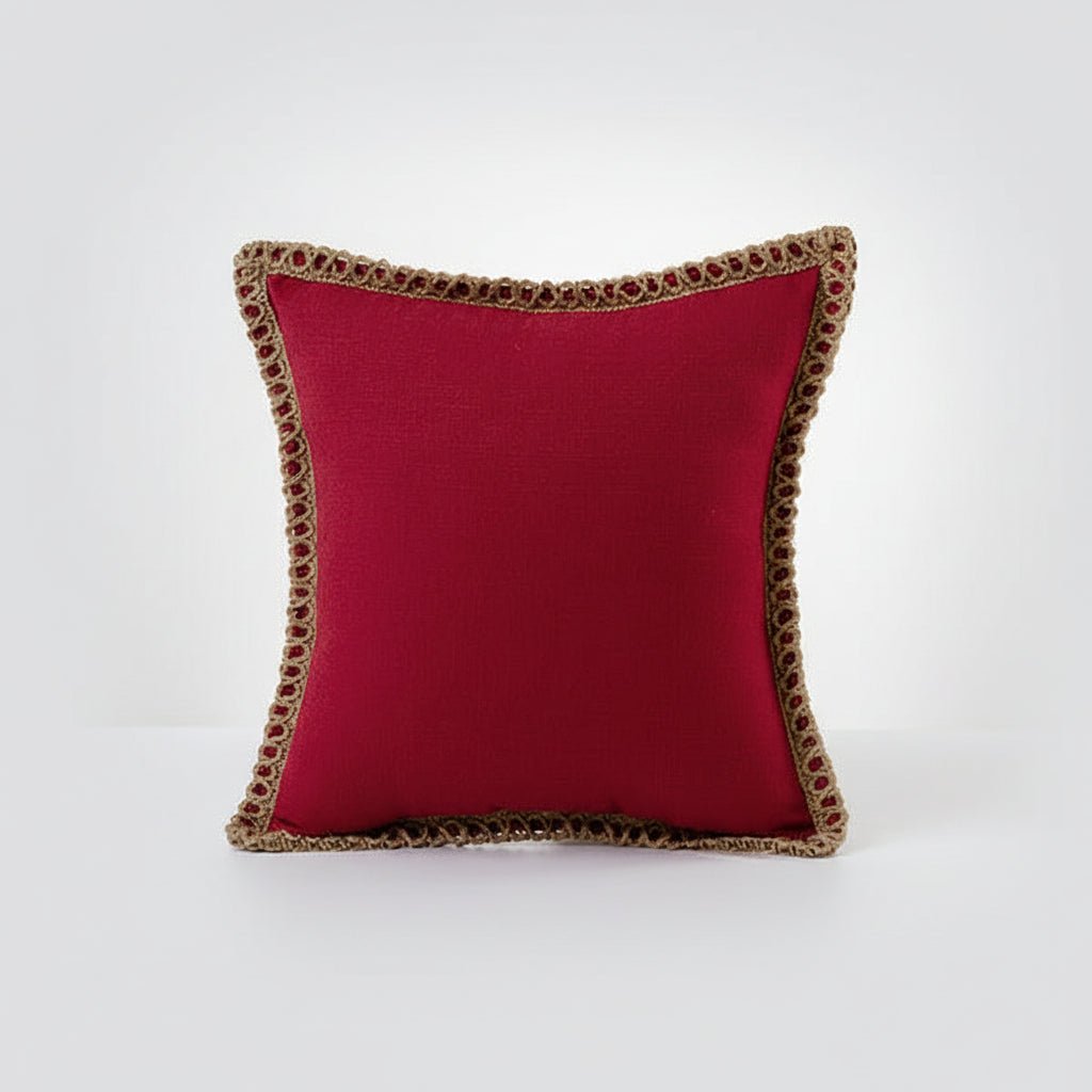 LuminaVie Elegant French Style Decorative Pillow With Vibrant Color Design