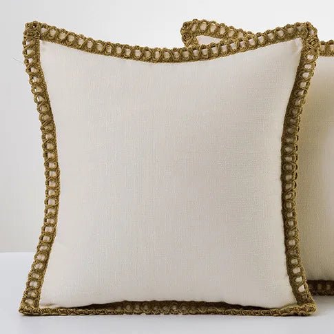 LuminaVie Elegant French Style Decorative Pillow With Vibrant Color Design