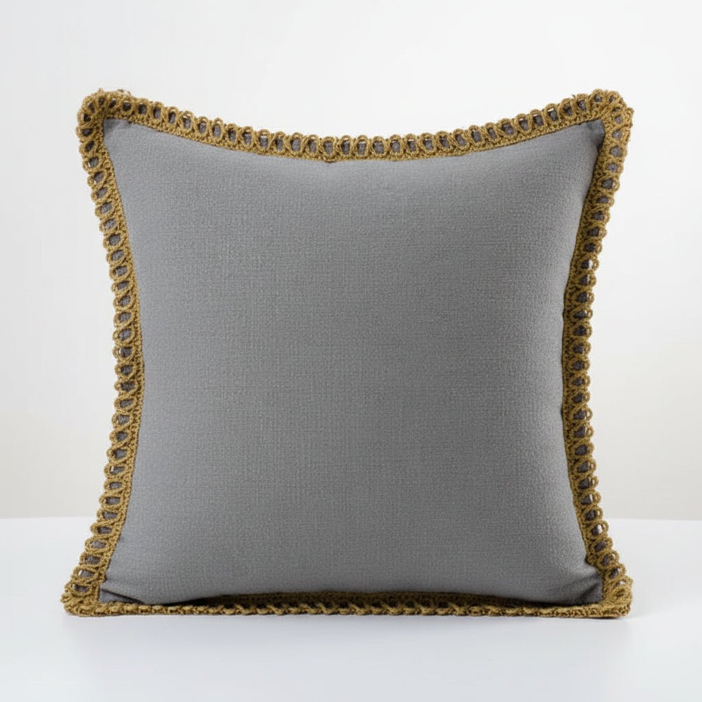LuminaVie Elegant French Style Decorative Pillow With Vibrant Color Design