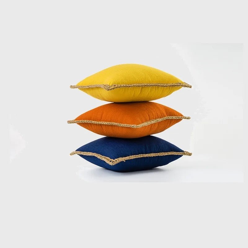 LuminaVie Elegant French Style Decorative Pillow With Vibrant Color Design