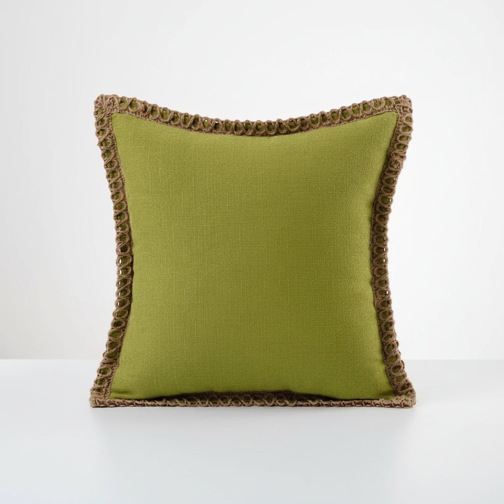 LuminaVie Elegant French Style Decorative Pillow With Vibrant Color Design